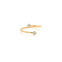 14K Yellow Gold Bypass Diamond Ring