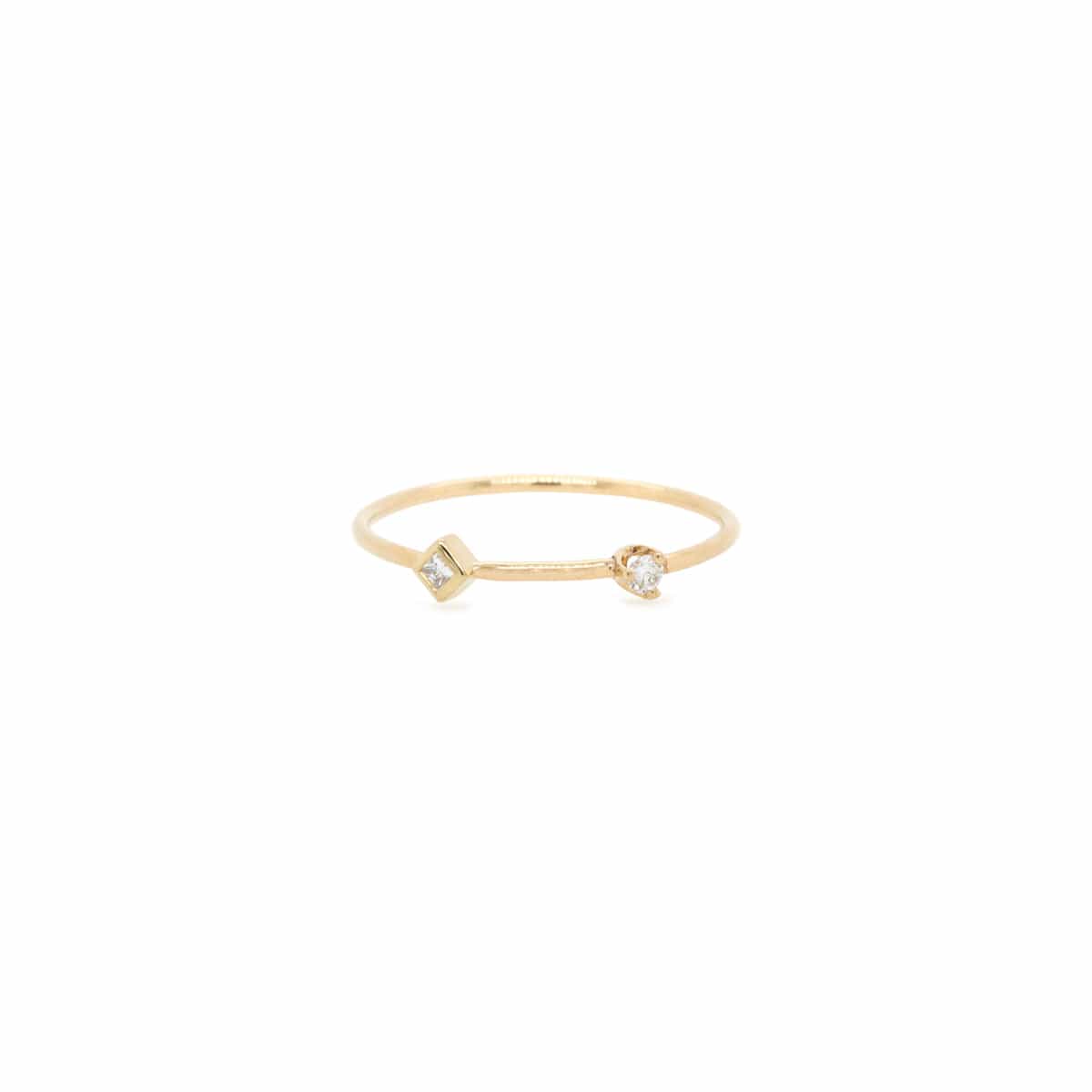 14K Yellow Gold Diamond Ring