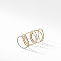 Diamond Origami Ring in 18K Yellow & White Gold