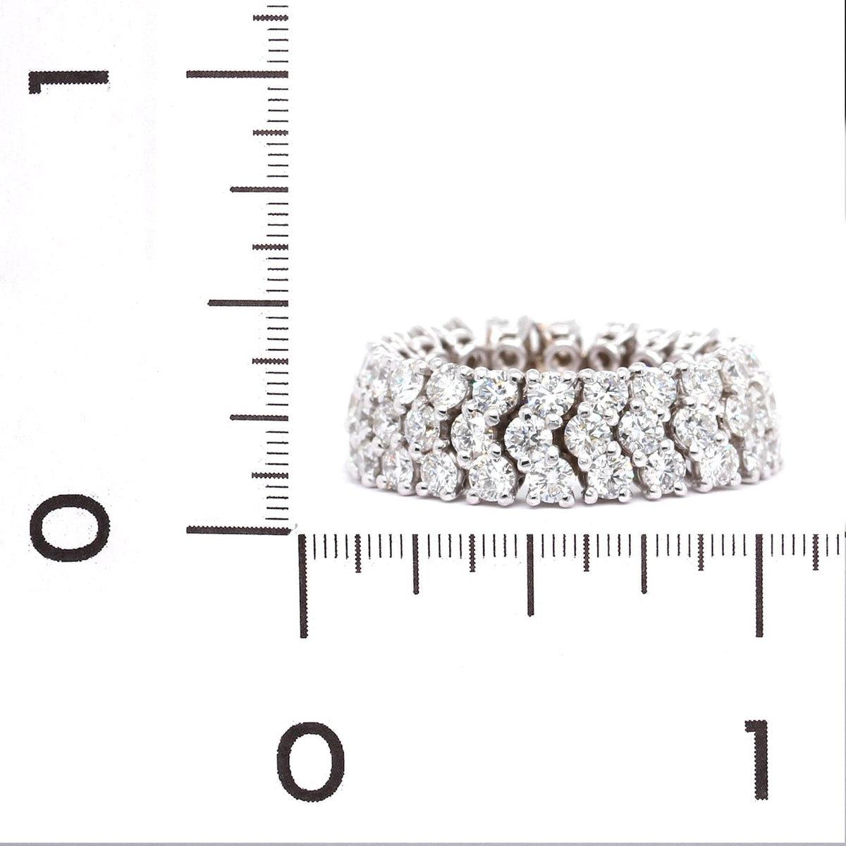 18K White Gold Flexible Diamond Ring