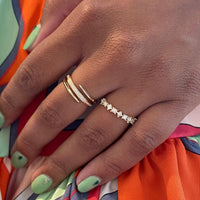 14K Yellow Gold Diamond Wrap Ring