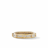 Modern Renaissance Ring in 18K Yellow Gold with Full Pavé Diamonds, Yellow Gold, Long's Jewelers