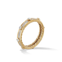 Modern Renaissance Ring in 18K Yellow Gold with Full Pavé Diamonds, Yellow Gold, Long's Jewelers