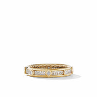 Modern Renaissance Ring in 18K Yellow Gold with Full Pavé Diamonds, Yellow Gold, Long's Jewelers