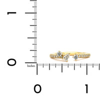 Penny Preville 18K Yellow Gold Open Diamond Ring