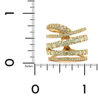 Etho Maria 18K Yellow Gold 5 Row Diamond Ring
