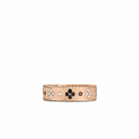 Roberto Coin 18K Rose Gold Black Diamond Band