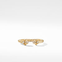 Renaissance Ring in 18K Yellow Gold with Pavé Diamonds