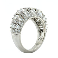 18K White Gold Multi Diamond Shape Diamond Band, Long's Jewelers