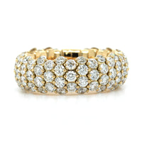 18K Yellow Gold Diamond Stretch Ring, Long's Jewelers