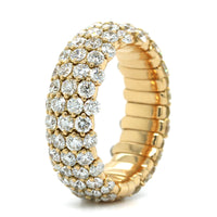 18K Yellow Gold Diamond Stretch Ring, Long's Jewelers