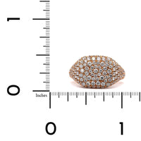 18K Rose Gold Pave Diamond Signet Ring, 18k rose gold, Long's Jewelers