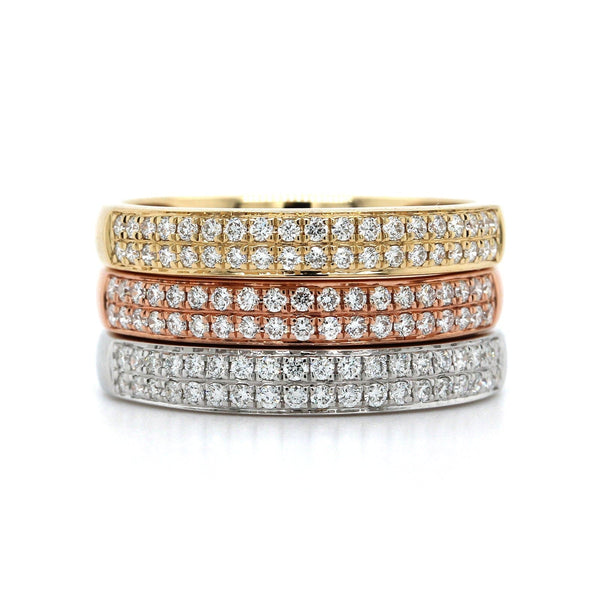 14K Yellow Gold 2.00 Ctw Diamond Red Zircon Cocktail Ring