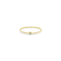 14K Yellow Gold Bezel Set Diamond Ring, 14k yellow gold, Long's Jewelers