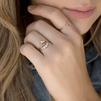 14K Yellow Gold Bezel Set Diamond Ring, 14k yellow gold, Long's Jewelers