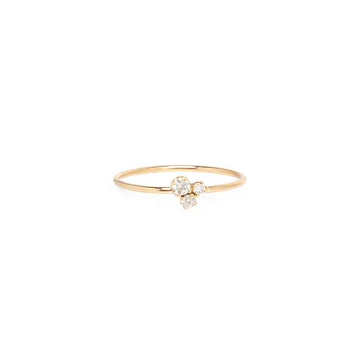 14K Yellow Gold Trio Diamond Ring, 14k yellow gold, Long's Jewelers