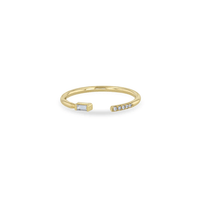 14K Yellow Gold Pave Diamond Open Ring, 14k yellow gold, Long's Jewelers