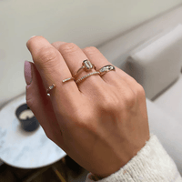 14K Yellow Gold Pave Diamond Open Ring, 14k yellow gold, Long's Jewelers
