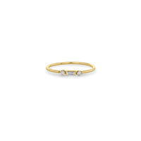 14K Yellow 3 Stone Diamond Ring, 14k yellow gold, Long's Jewelers