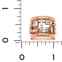 Etho Maria 18K Rose Gold Baguette Diamond Wide Ring