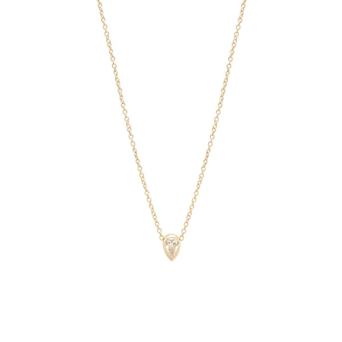 14K Yellow Gold Diamond Necklace
