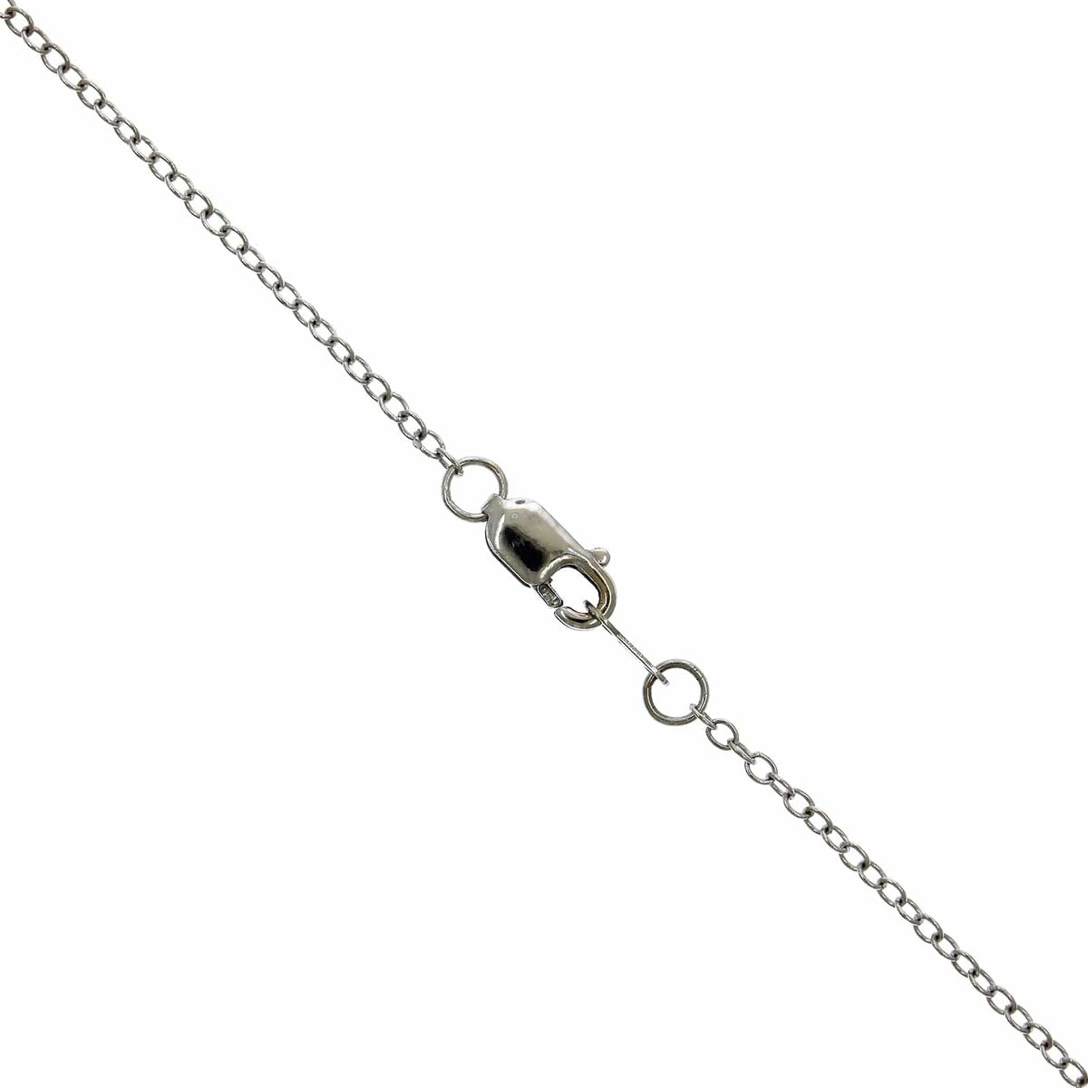 18K White Gold Heart Shaped Diamond Pendant