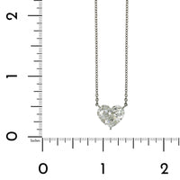 Platinum Heart Shape Diamond Pendant, Platinum, Long's Jewelers