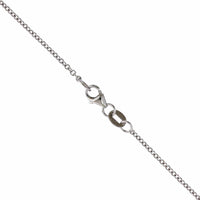 14k White Gold 3 Prong Solitaire Diamond Pendant