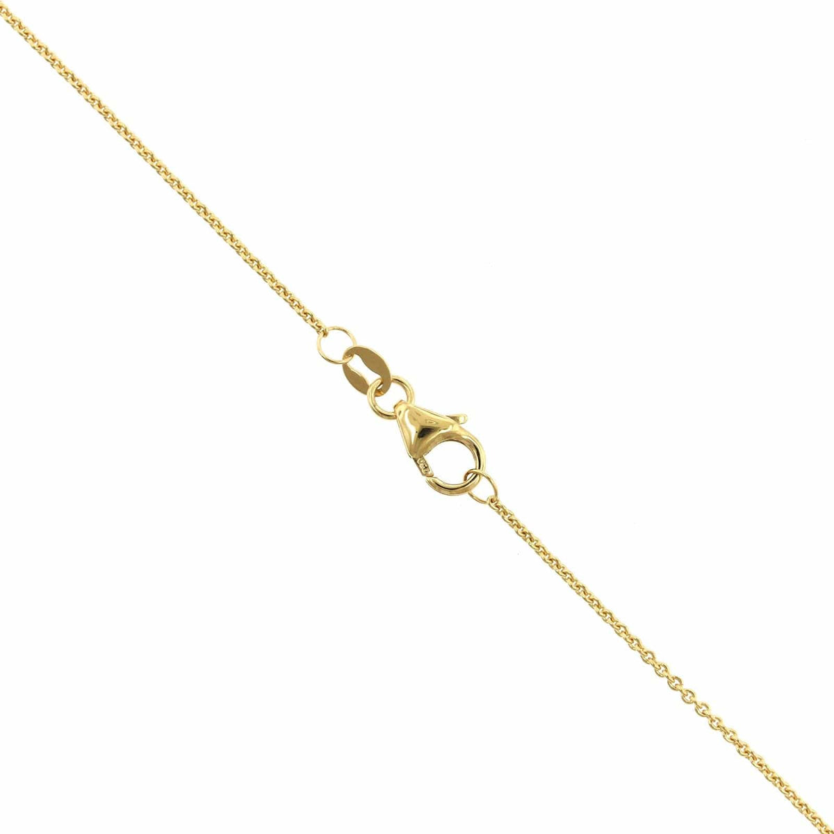 18K Yellow Gold Ruby and Diamond Cluster Pendant