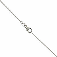 18K White Gold Oval Ruby Diamond Halo Milgrain Necklace, 18k white gold, Long's Jewelers