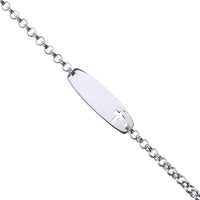 Sterling Silver Religious ID Bracelet