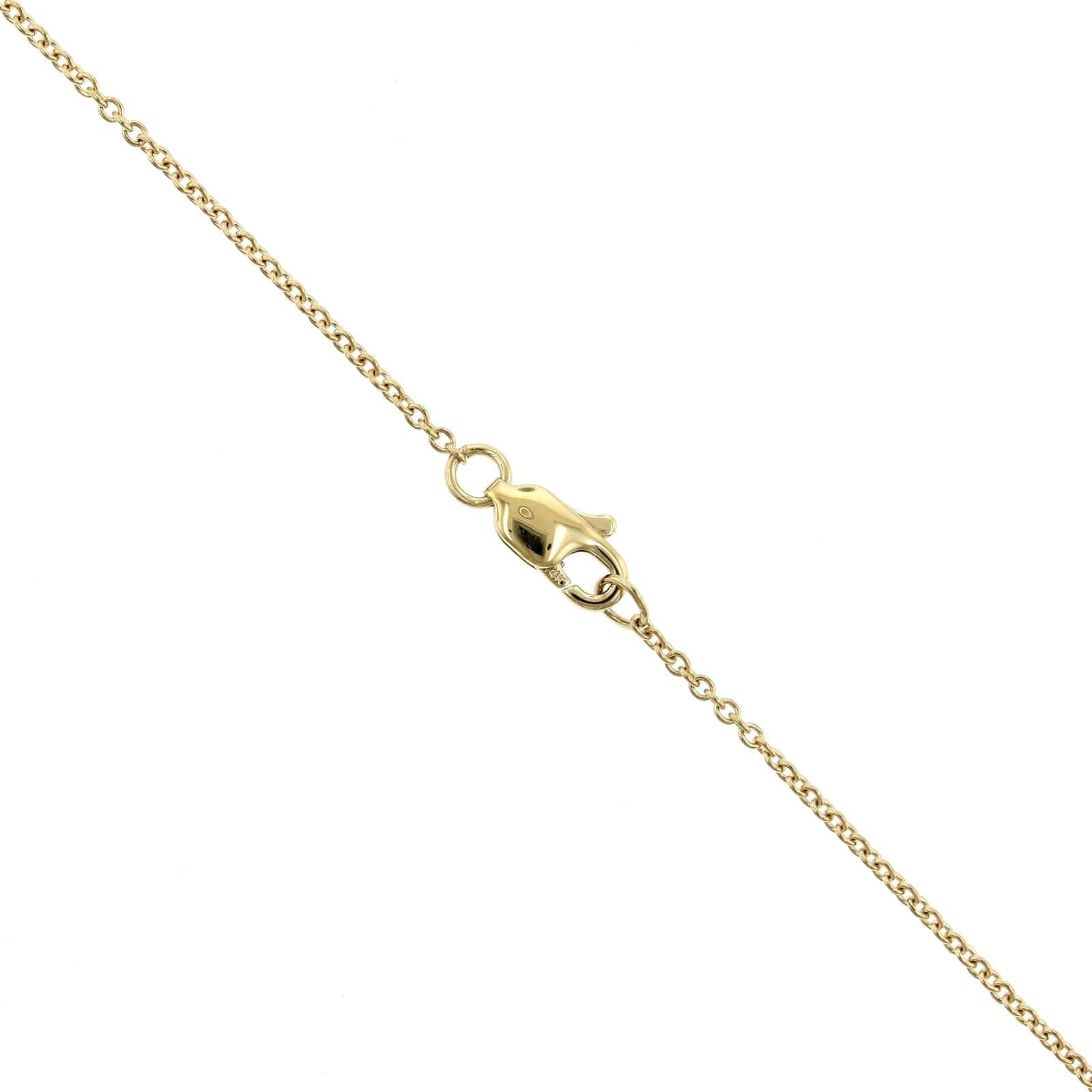 14K Yellow Gold Rainbow Sapphire Bar Necklace, 14k yellow gold, Long's Jewelers