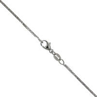 Platinum Cushion Sapphire Diamond Halo Necklace