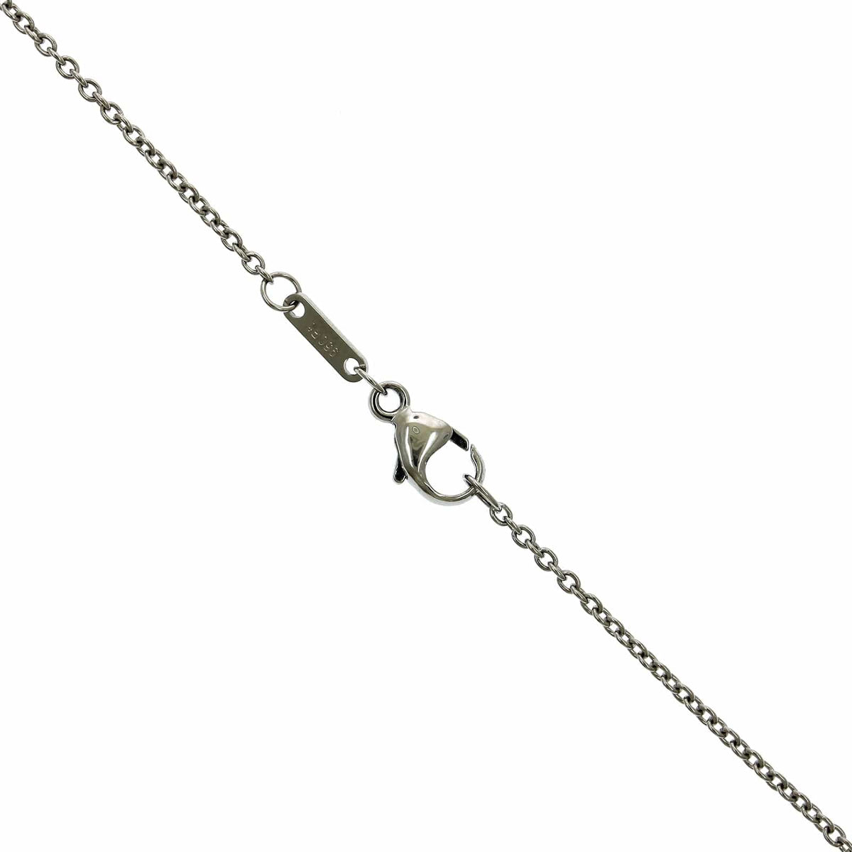 Platinum Pear Shape Sapphire Pendant