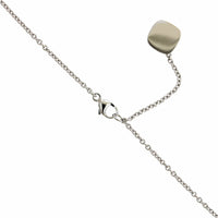 18K White Gold Flower Sapphire Diamond Pendant, 18k white gold, Long's Jewelers