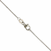 18K White Gold Oval Sapphire Vintage Style Pendant, 18k white gold, Long's Jewelers