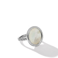 DY Elements Ring with Mother of Pearl and Pavé Diamonds, Sterling Silver, Long's Jewelers