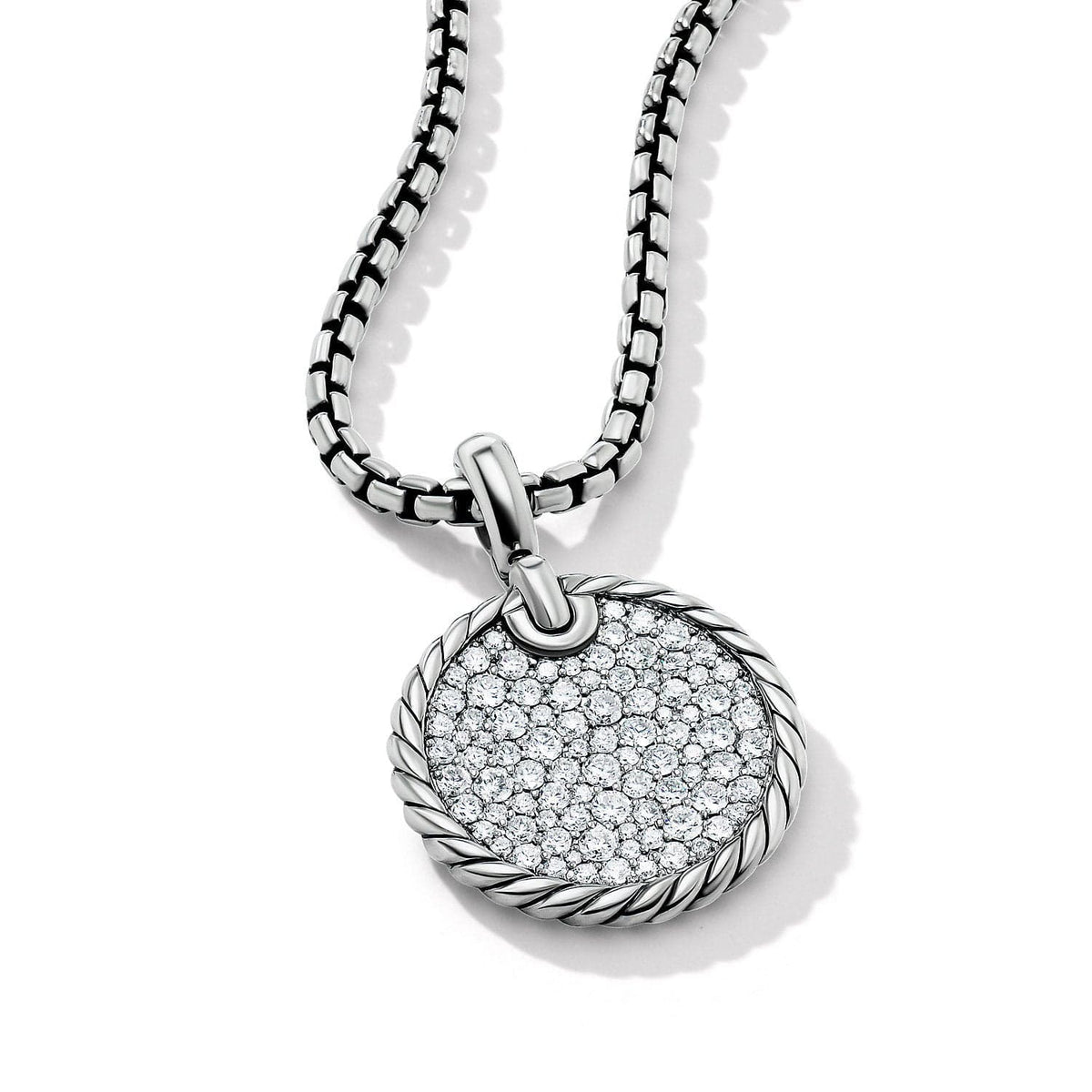 DY Elements® Disc Pendant with Pavé Diamonds