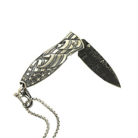 Damascus Steel Americana Sapphire Knife