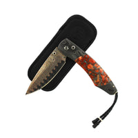 Damascus Steel with Spinel Knife, Steel, Long's Jewelers