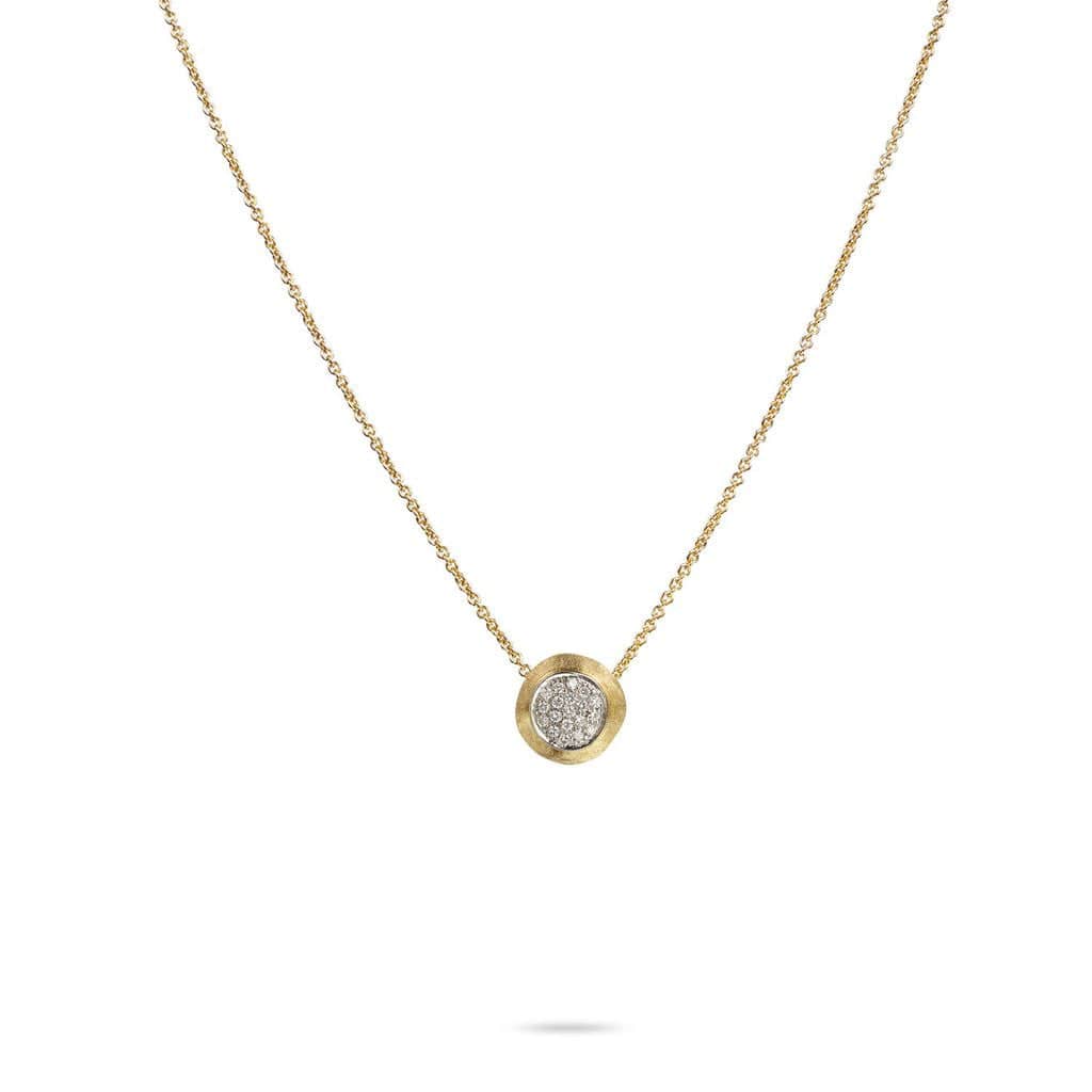 Marco Bicego Delicati 18K Yellow Gold Diamond Pave Bead Pendant