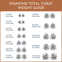 14K White Gold 1.75CTW Diamond Stud Earrings