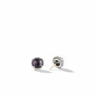 Earrings with Black Orchid