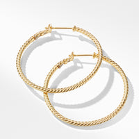 Cable Classics Hoop Earrings in Gold