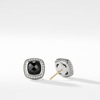 Earrings with Black Onyx and Diamonds