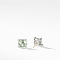 Chatelaine® Stud Earrings with Prasiolite and Diamonds