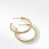 Cablespira Hoop Earrings in 18K Yellow Gold