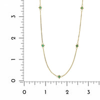 Amali 18K Yellow Gold Emerald Station Necklace