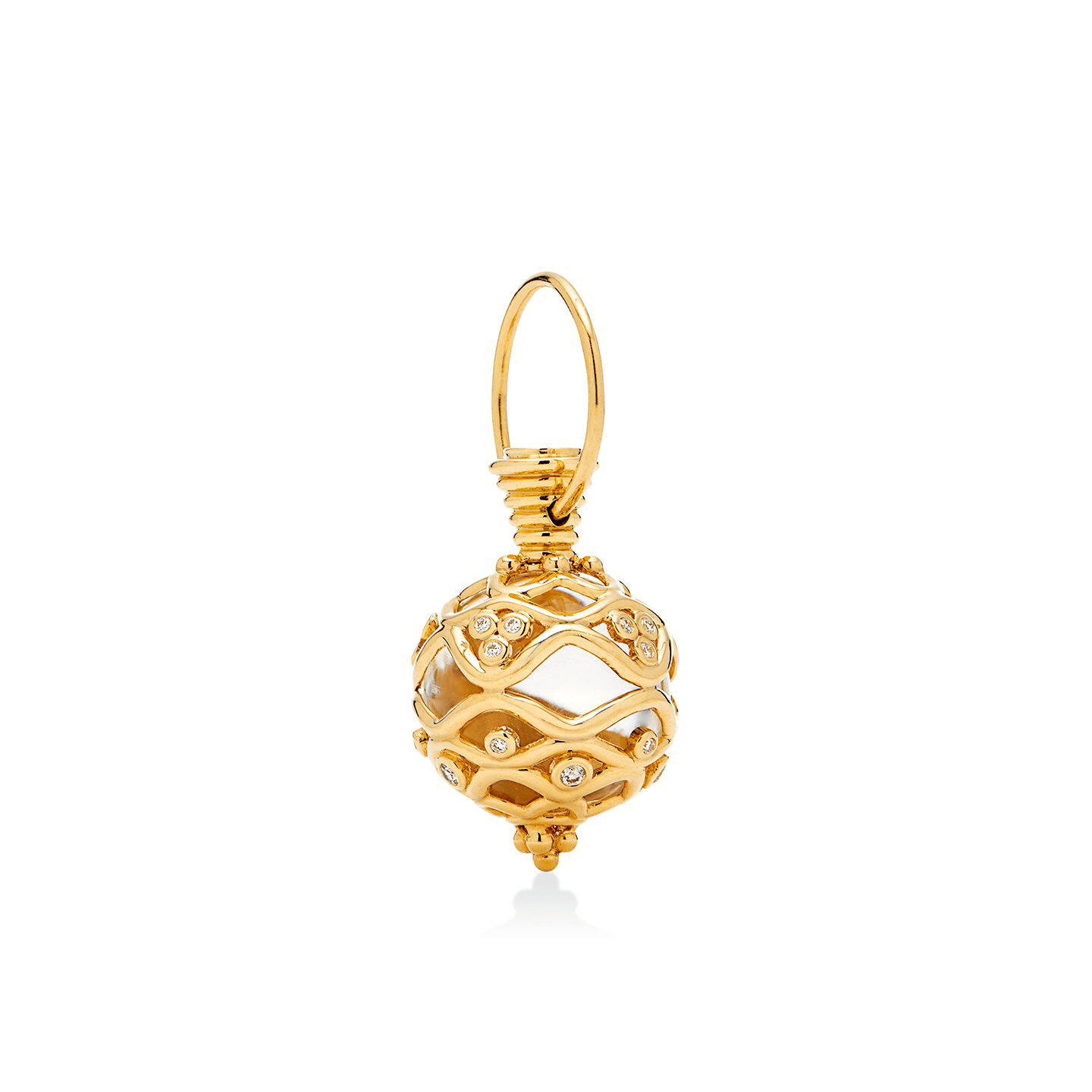 18K Yellow Gold Crystal Diamond Enhancer