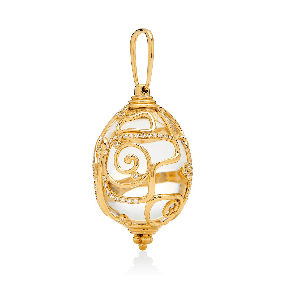 18K Yellow Gold Crystal Diamond Enhancer